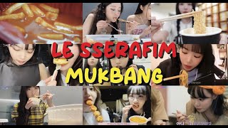 LE SSERAFIM MUKBANG MOMENTS PART 4 | hybe feeding le sserafim for 9mins | #lesserafim (르세라핌 ル セラフィム)