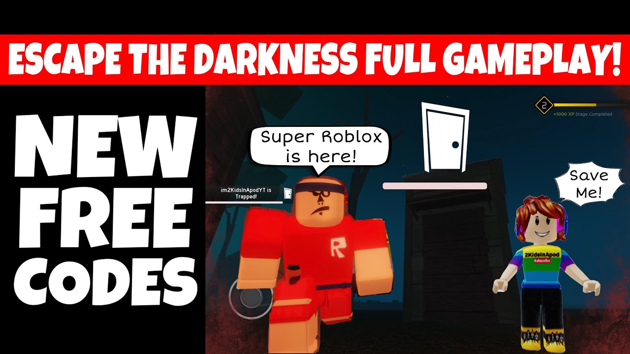 NEW FREE CODES Escape The Darkness! This New ROBLOX Horror Game will