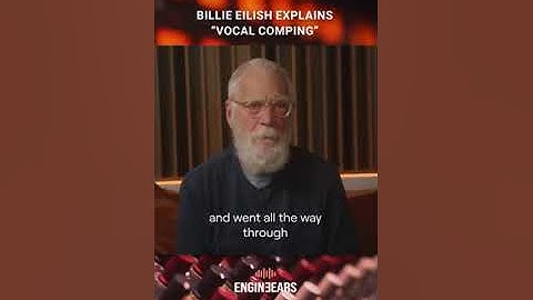 Billie Eilish explains vocal comping to David Letterman.⁠ ⁠ .⁠ 🎥  - engineears - Tik Tok Virals