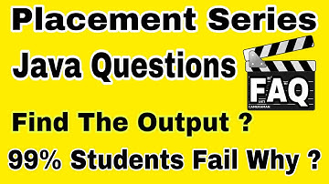 Find The Output | Most Important Questions | Java Programming