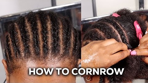 HOW TO CORNROW YOUR HAIR | step-by-step for beginners