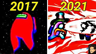 Evolution of Among Us 2017-2021