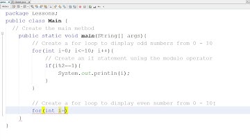 Java - How to display Even and Odd numbers