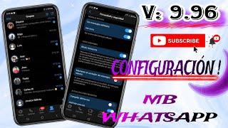 CONFIGURACIONES, AjUSTES Y TRUCOS DEL MB WHATSAPP || WHATSAPP ESTILO IPHONE V. 9.96 ACTUALIZADO