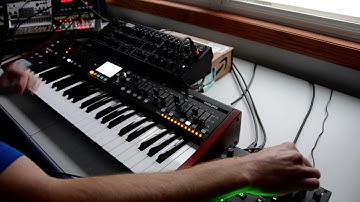 Synthwave (#18) with Behringer Pro-1 + Deepmind 12 + Digitakt + Korg Volcas