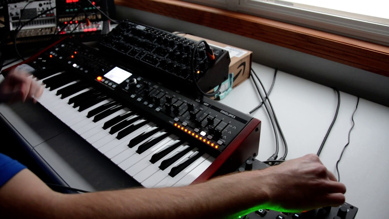 Synthwave (#18) with Behringer Pro-1 + Deepmind 12 + Digitakt + Korg Volcas