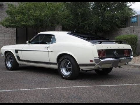 1969 Boss 302 And 1970 Boss 302 Ford Mustangs Restored Both In Wimbledon White At Russo And Steele