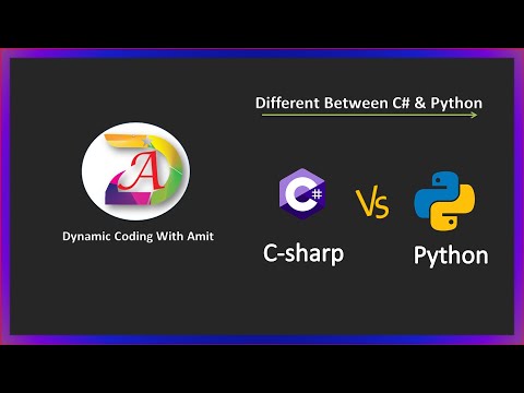 C# vs python | difference between c# and python | Dynamic Coding With Amit