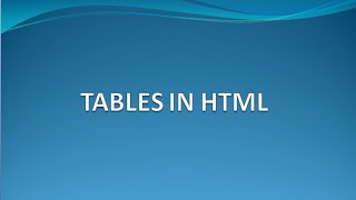 Famous HTML Tutorial for Beginners 05 - Tables in HTML/HTML5 Wealth
