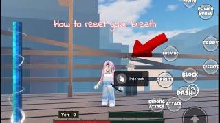 How to reset your breath||Demon slayer burning ashes