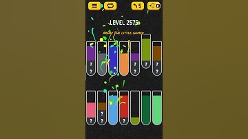 Water sort puzzle level 2575
