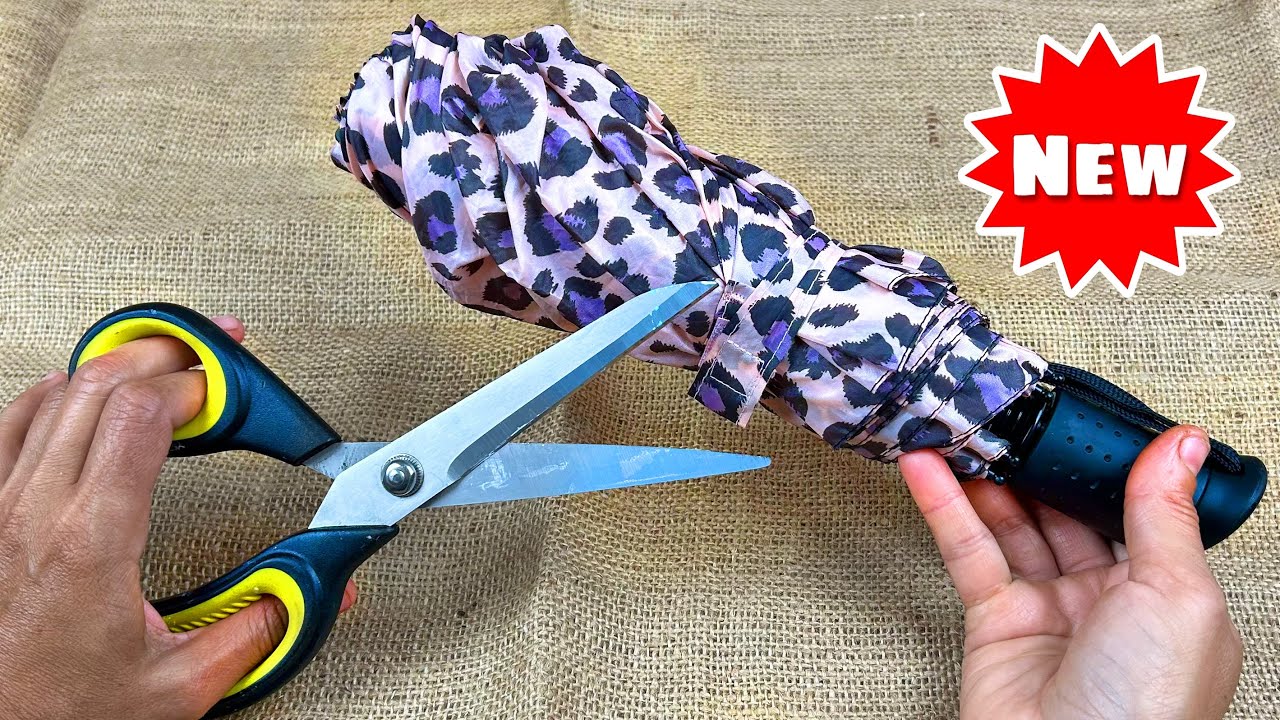 Посмотрите, что я сделал со старым сломанным зонтиком! Идея переработки.