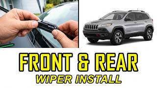 Career Overview How to Replace FRONT and REAR Windshield Wipers 2017 Jeep Cherokee Trailhawk - Same 2014-2021