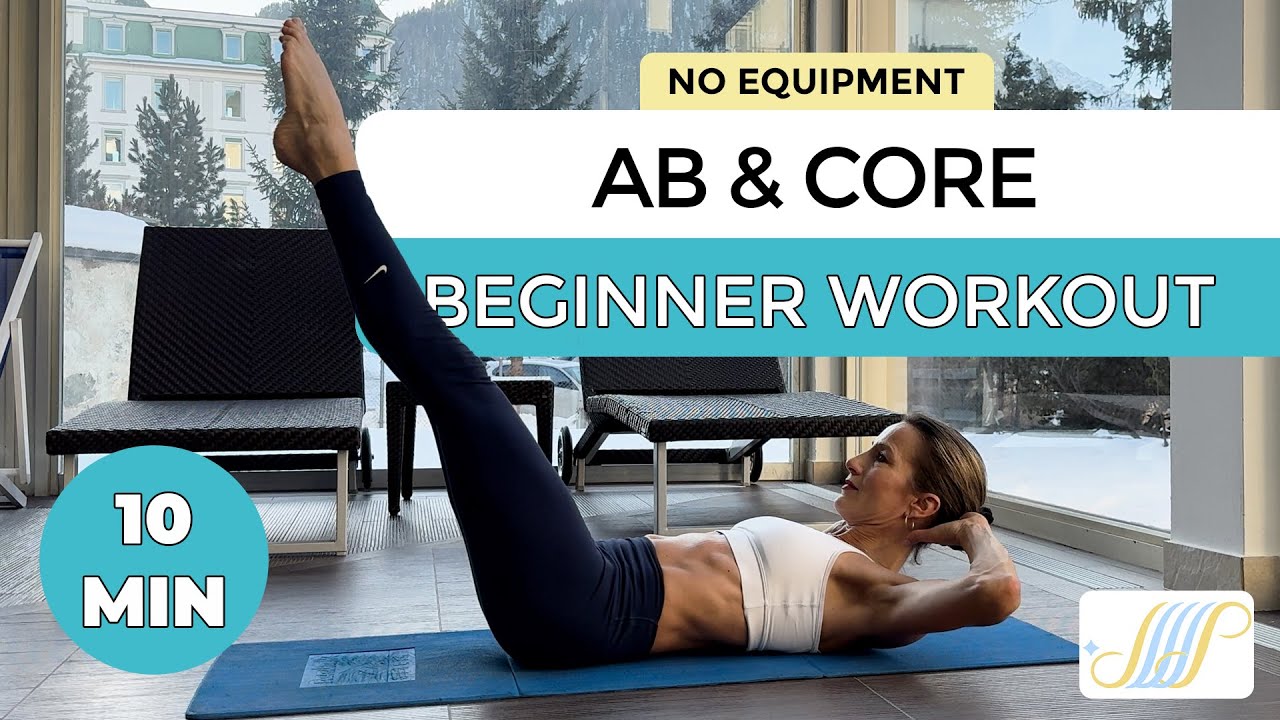 Ab & Core WORKOUT - No Equipment // BEGINNER - 10 MIN - YouTube