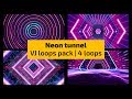 VJ Loops - Neon tunnel