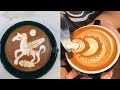 Amazing Cappuccino Latte Art Skills 2020 ep.17