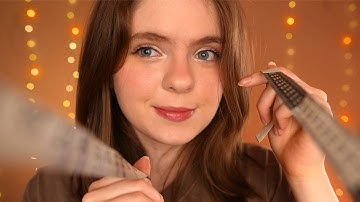 ASMR Fast & Aggressive Measuring You Roleplay! 📐(Whispered) Drawing on your face