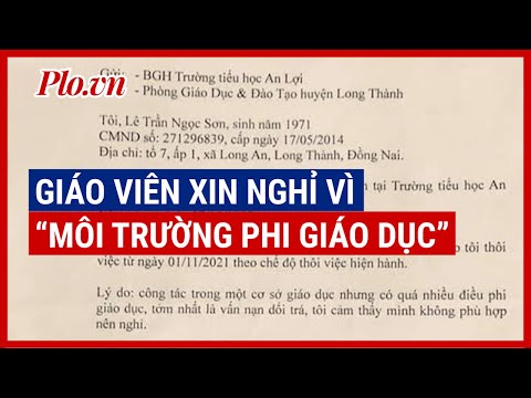 Video Giáo viên xin nghỉ việc vì nhận thấy 'môi trường phi... - youtube