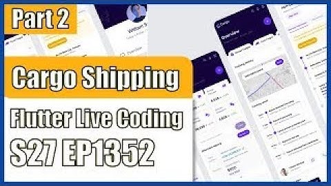 Flutter UI Tutorial Designing Cargo Shipping Courier App UI Design Figma to Flutte EP1352 AzamBaloch