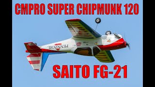 Super Chipmunk - CMPRO - Saito FG-21 Gasoline engine - AIR 2 AIR VIDEO
