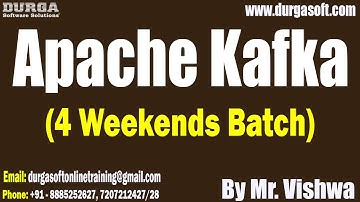 Apache Kafka (4 Weekends Batch) tutorials || by Mr. Vishwa On 28-09-2024 @9AM IST