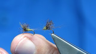 Tying  Size 20 Duns using the New F.M Ultra Dry Yarn