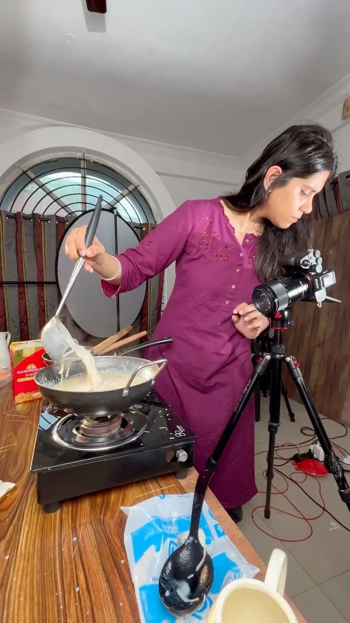 Throwback to this amazing ghee commercial ?#commercialshoot #ghee #cinematic #food #kheer #bts