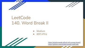 【每日一题】140. Word Break II, 4/25/2021