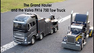 R/C| Adventures.  The Grand Hauler and the Volvo FH16 Tow Truck From Tamiya