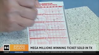 Winning Mega Millions lottery ticket sold in Texas