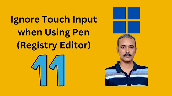 How to Enable or Disable “Ignore Touch Input when Using Pen” in Windows 11 using Registry Editor?