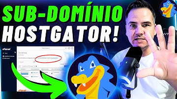 🟢COMO CRIAR SUBDOMÍNIO NA HOSTGATOR 2025