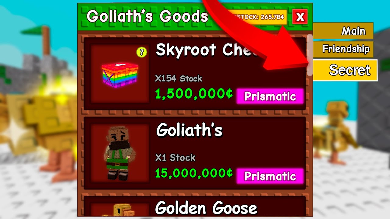 Discovering Goliath’s Hidden Shop 😱✨