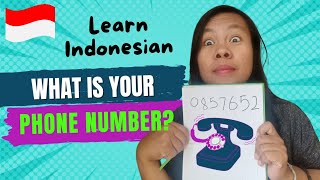 Learn Indonesian | Ask About the PHONE NUMBER | Learn Bahasa Indonesia with Fitriani Ponno