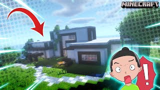 RUMAH INI PAKAI REDSTONE! - Minecraft screenshot 2