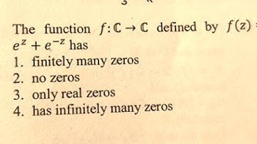 CSIR NET DEC 2017 Q.no 33 Part-B Set-A | Zeros | Complex Analysis