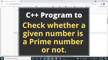 25. C++ Program to check whether a given number is a prime number or not