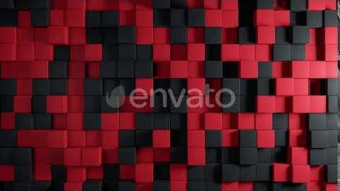 Abstract Background of the Movement of Two-color Cubes | Motion Graphics - Envato elements