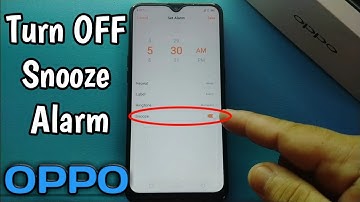 How to Turn OFF Snooze Alarm on OPPO A5s
