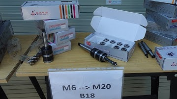 Đầu kẹp mũi ta rô lắp nhanh M6-M20 L0620B18 dùng với mát ta rô tự động hoặc máy khoan kèm ta rô