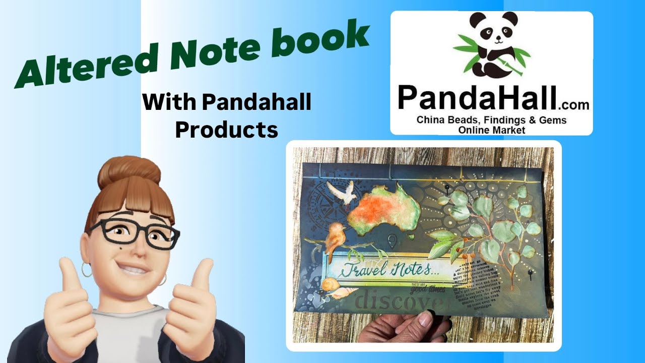 Altered Note book with Panda Hall - YouTube