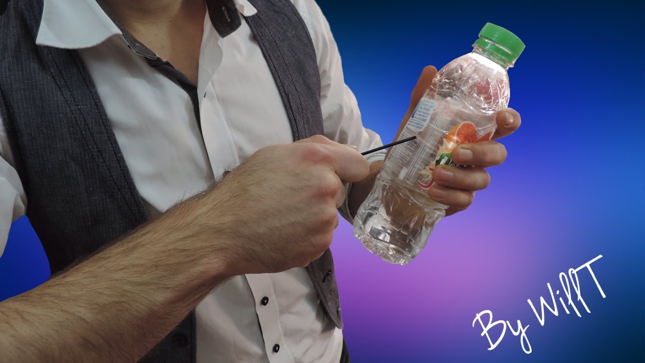 Une Bouteille à Travers Le Corps Gimmick des Tours de Magie Une Bouteille en Voie de Disparition Magia Tool Magician Close Street Props Illusions