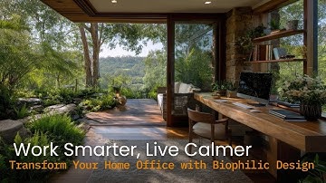 Biophilic Nature & Home Office Design for Focus and Calm