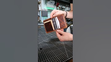 Handmaking your next wallet 👊 #asmr #asmrsounds