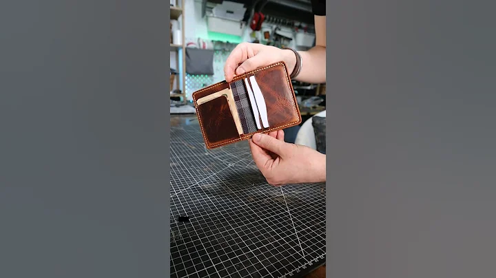 Handmaking your next wallet 👊 #asmr #asmrsounds