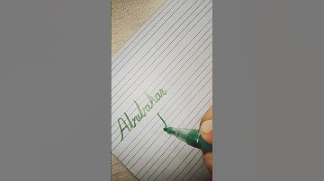 Abubakar Name | Satisfying calligraphy#shorts