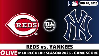 CINCINNATI REDS VS NEW YORK YANKEES LIVE ⚾️ MLB Game Score Radio Play-by-Play