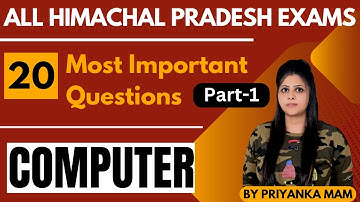 20 Most Important Questions | Computer | For All HP Exams | HP Studies
