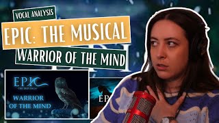 Meeting Athena in WARRIOR OF THE MIND from EPIC: The Musical | Vocal Coach Reaction (& Analysis)
