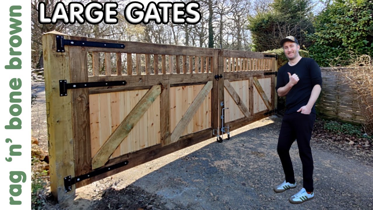 I Made Some Large Gates For A Driveway YouTube
